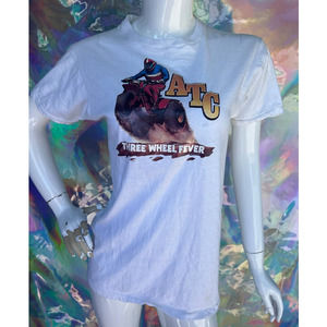 ATC Three Wheel Fever White T-Shirt by Fruit of the Loom
